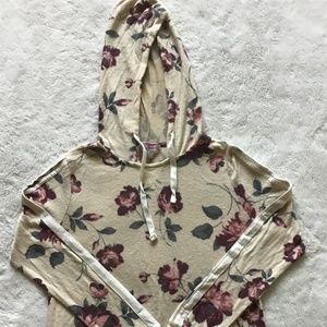 Evolutionary Apparel Floral Hooded Sweater
